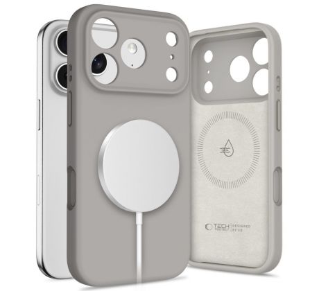 TECH-PROTECT SILICONE MAGSAFE iPhone 17 PRO STONE GREY