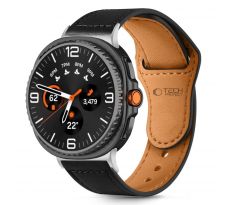 TECH-PROTECT LEATHERFIT SAMSUNG SAMSUNG GALAXY WATCH 8 / CLASSIC (40 / 44 / 46 mm) BLACK