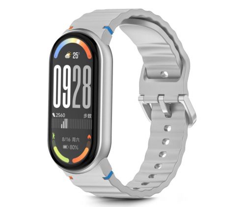 TECH-PROTECT SILICONE SPORT XIAOMI SMART BAND 8 / 9 / 10 / NFC CRAYON GREY