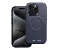ROAR  LEATHER MAG s MagSafe  iPhone 15 Pro tmavemodrý