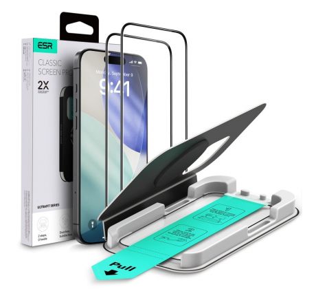 ESR ULTRAFIT TEMPERED GLASS 2-PACK iPhone 16 Pro / 17 CLEAR