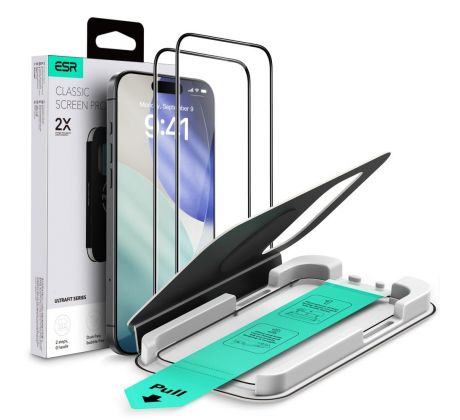 ESR ULTRAFIT TEMPERED GLASS 2-PACK iPhone 17 PRO CLEAR