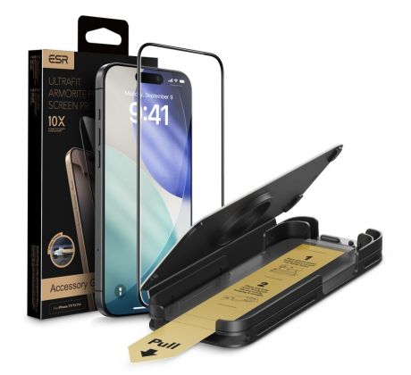 ESR ULTRAFIT ARMORITE PRO TEMPERED GLASS iPhone 16 Pro / 17 CLEAR