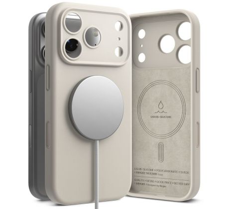 RINGKE SILICONE MAGNETIC MAGSAFE iPhone 17 PRO STONE