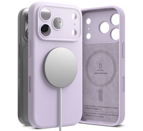 RINGKE SILICONE MAGNETIC MAGSAFE iPhone 17 PRO Max LIGHT PURPLE