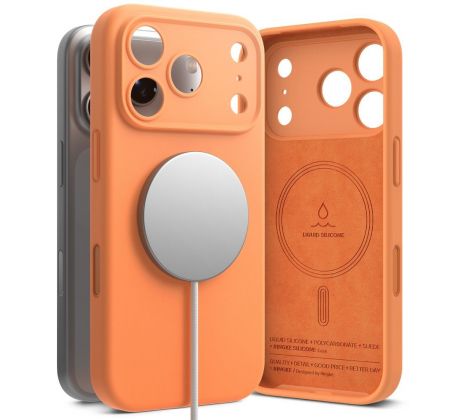 RINGKE SILICONE MAGNETIC MAGSAFE iPhone 17 PRO Max TANGERINE