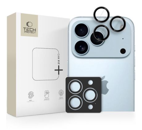 OSŁONA APARATU TECH-PROTECT CAMRING FIT+ iPhone 14 Pro / Max / 15 Pro / Max / 16 Pro / Max / 17 PRO / Max BLACK